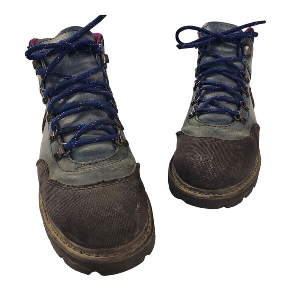 RED WING SHOES Boots Mens Size 6 Blue Black Canvas Combat ANSI Z41 PT91 Workwear main image 10
